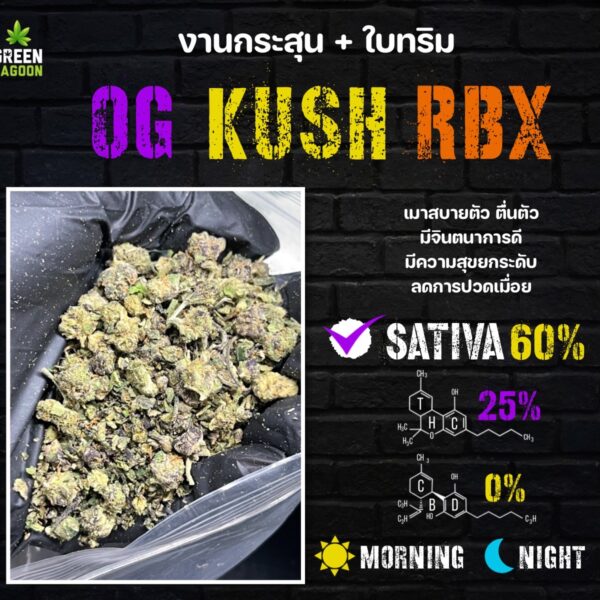 Og kush RBX งานกระสุน+ใบทริม (indoor)